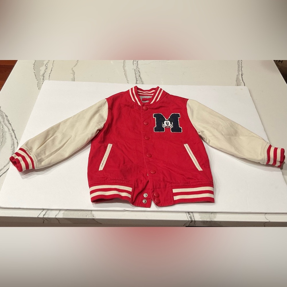 Toddler Boy GAP Red Varsity Jacket